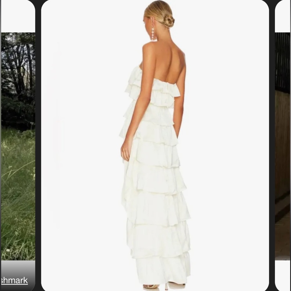 WeWoreWhat ruffle bridal dress